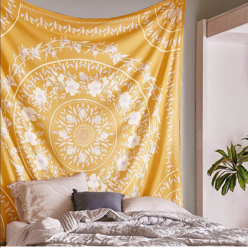 Urban Outfitters Dupe Floral Mandala Tapestry
